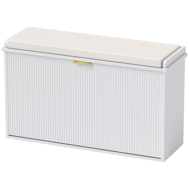 Shoe Storage Bench &ndash; Functional Seat with Spacious Hidden Storage for Hallway or Closet
