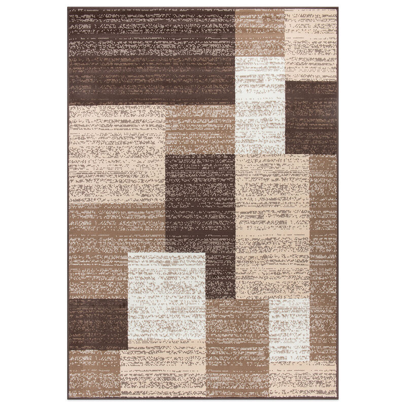 World Rug Gallery Contemporary Distressed Boxes Area Rug image number 0