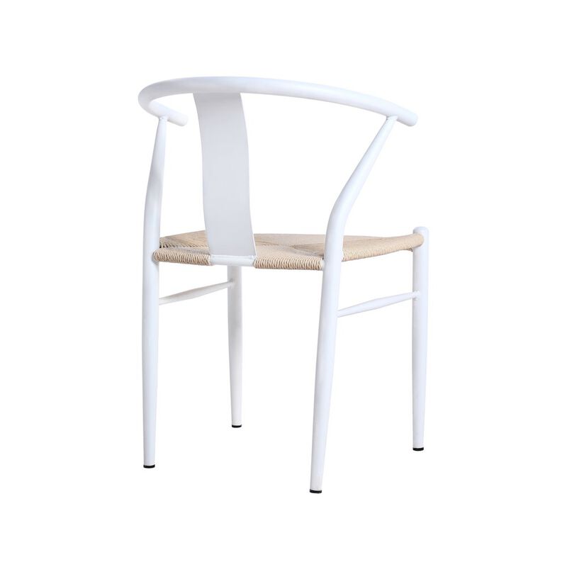 Meridian Furniture Beck Beige Hand Woven Rope Dining Chair, Set of 2