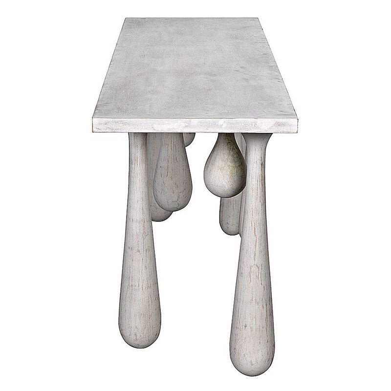 Drop Console, White Wash