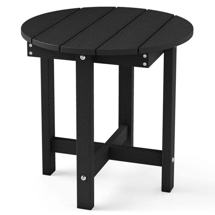Outdoor HIPS Adirondack Side Table Waterproof Weather Resistant Design