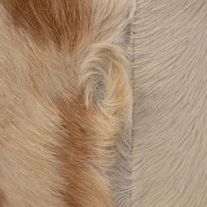 18" Cowhide Ottoman, Multi image number 3