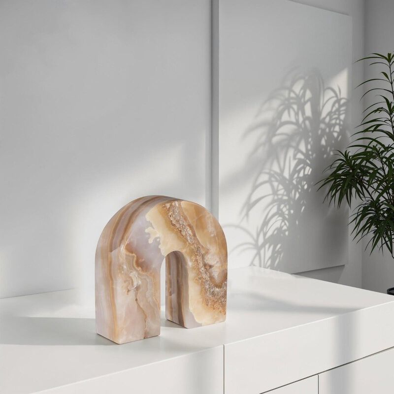 Rainbow Amber Onyx Sculpture image number 1