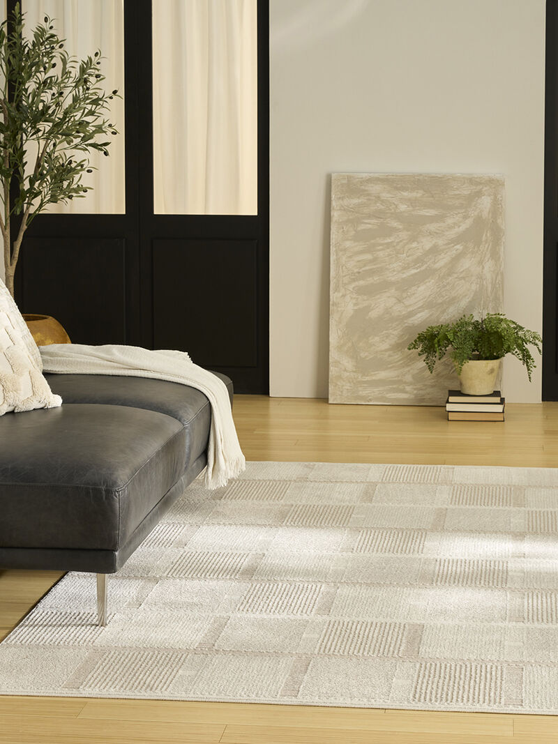 Nordic NRC09 Ivory/Taupe 4' x 6' Rug