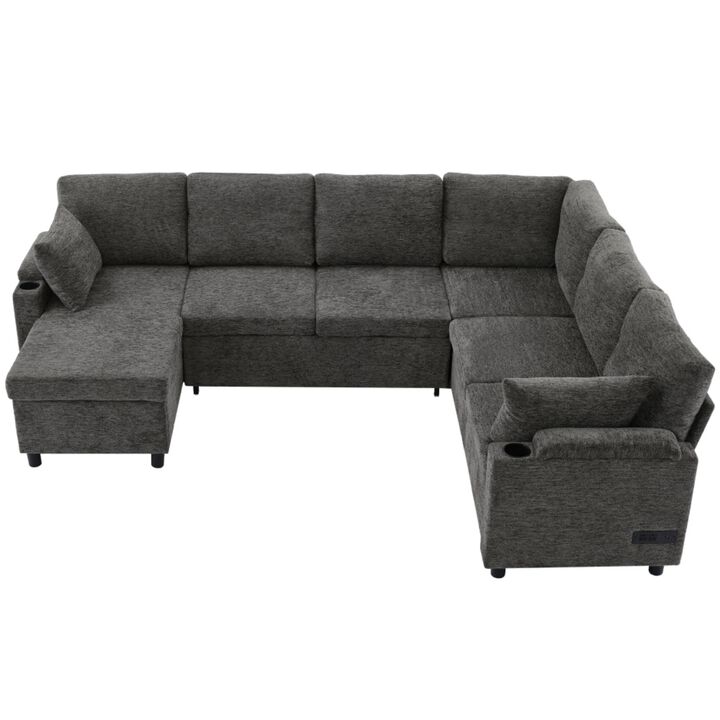 Zornug  Convertible L-Shaped Sectional Sofa Bed