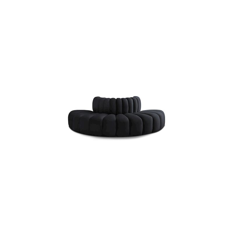Meridian Furniture Arc Black Velvet Modular Sofa