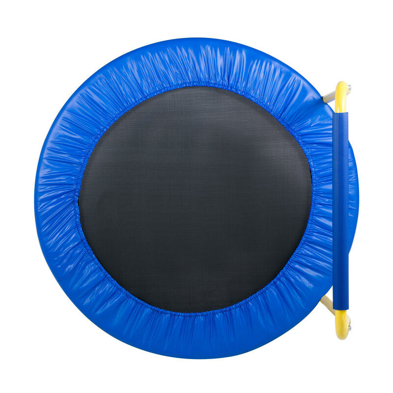Toddler Trampoline with Foam Grip Handle, Foldable Mini Bouncer for Kids Indoor Outdoor Fun image number 4