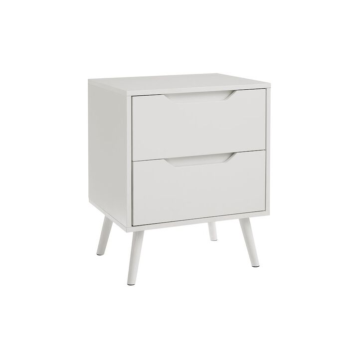Accent Table, Living Room, White Laminate, Modern, Contemporary