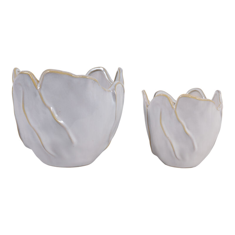 S/2 Flower Shaped Planters image number 2