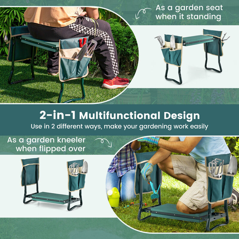 Folding Garden Kneeler and Seat Bench