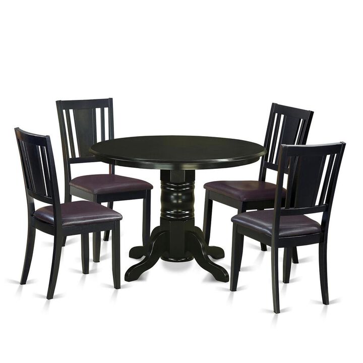 5 PC Kitchen nook Dining set- Table and 4 Dining Chairs