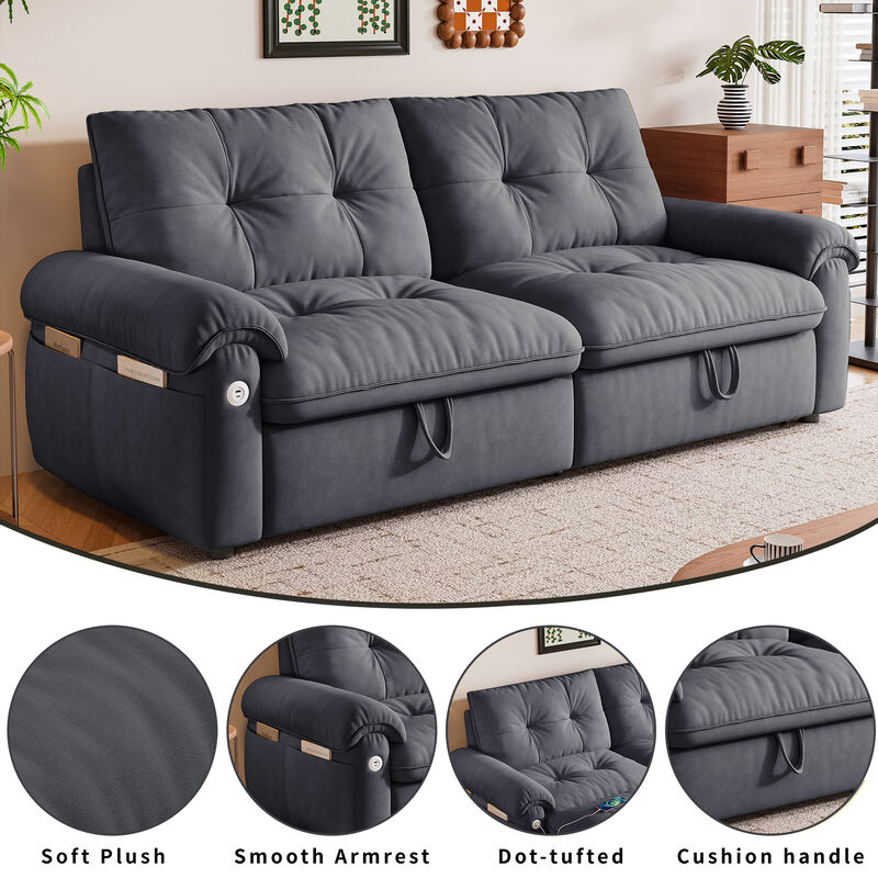 Vaffla  2-in-1 convertible sofa bed image number 3