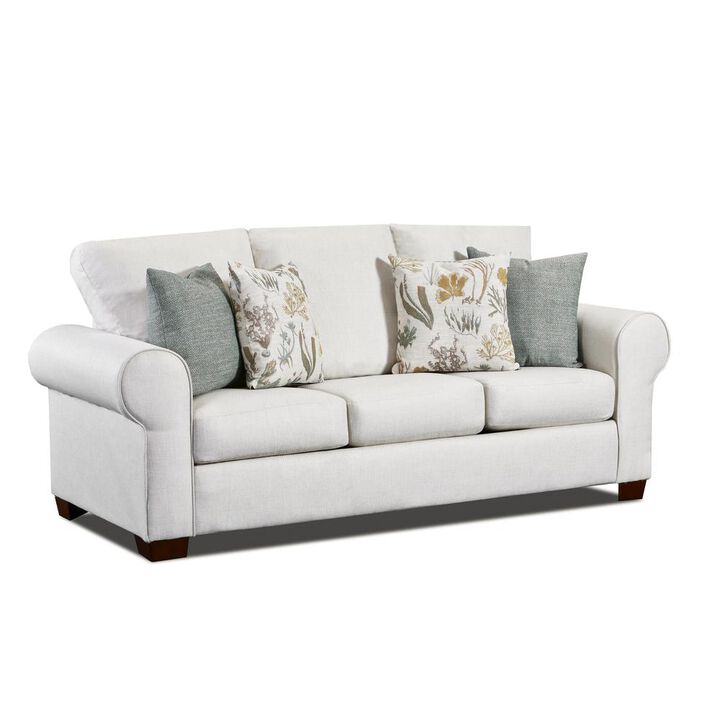 American Furniture Classics Living Room Beaujardin Sofa Sleeper with Four Throw Pillows