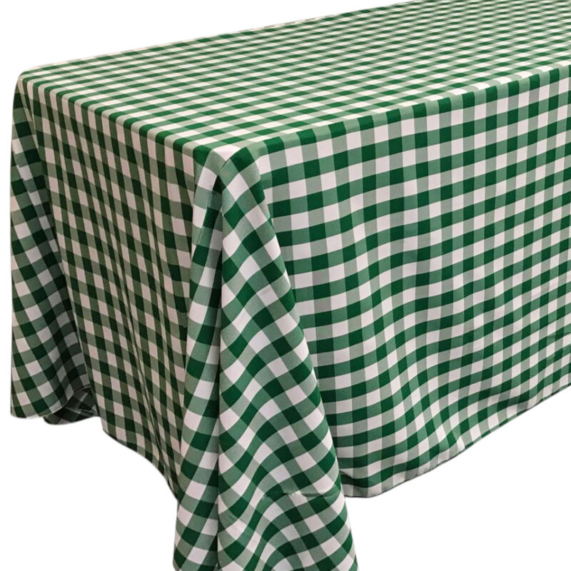 Polyester Checkered Tablecloth 90 by 132 Inch for Banquets and Gatherings image number 2
