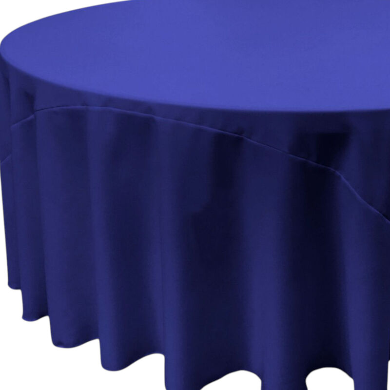 Polyester Poplin Round Tablecloth 132 Inch for Banquet and Dining Tables image number 2