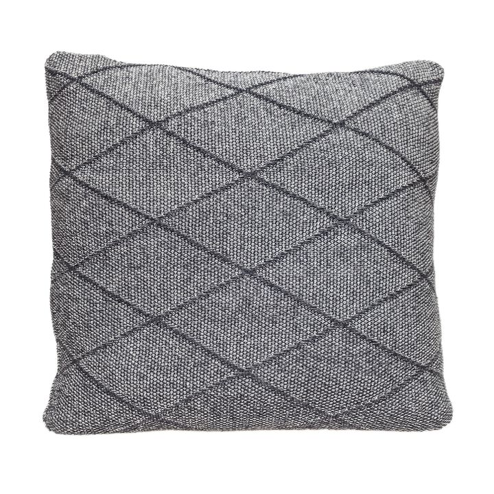 20" Gray Transitional Square Throw pillow