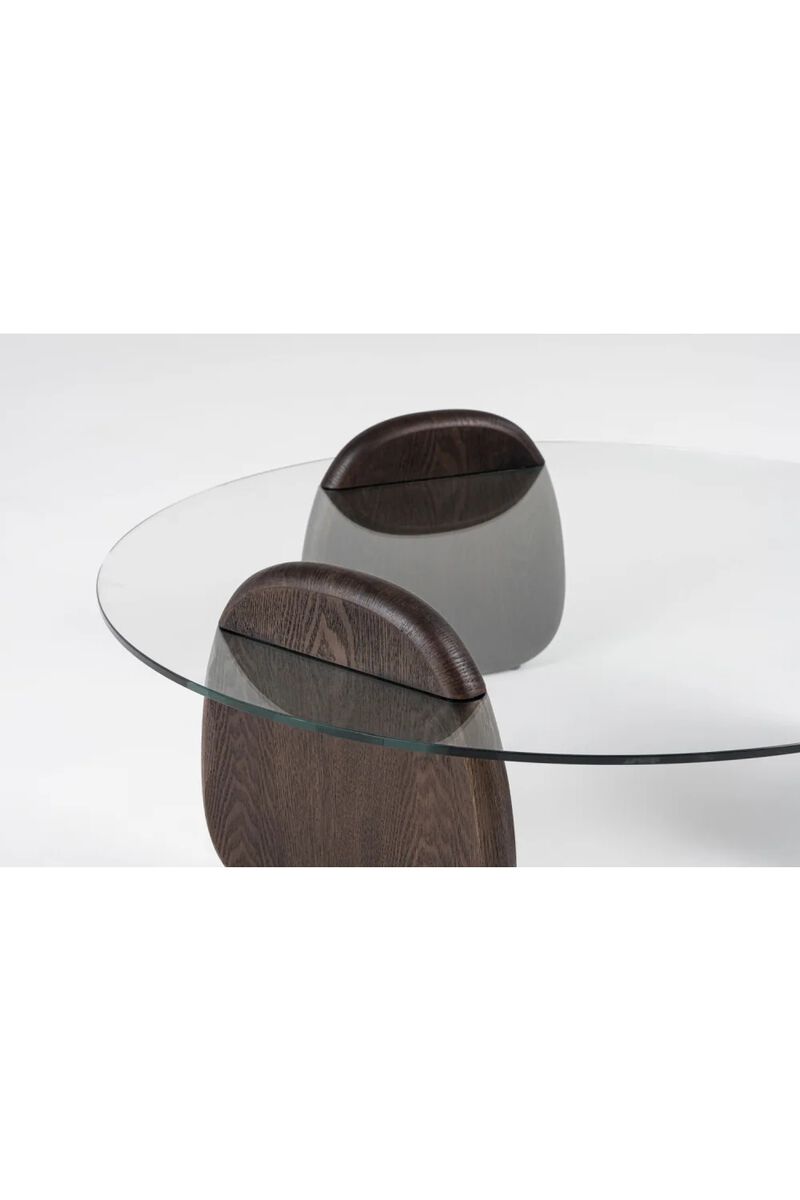 Solid Ash Glass Coffee Table | OROA Modern Buxton image number 3