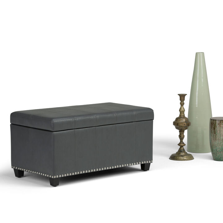 Simpli Home Amelia Storage Ottoman Bench