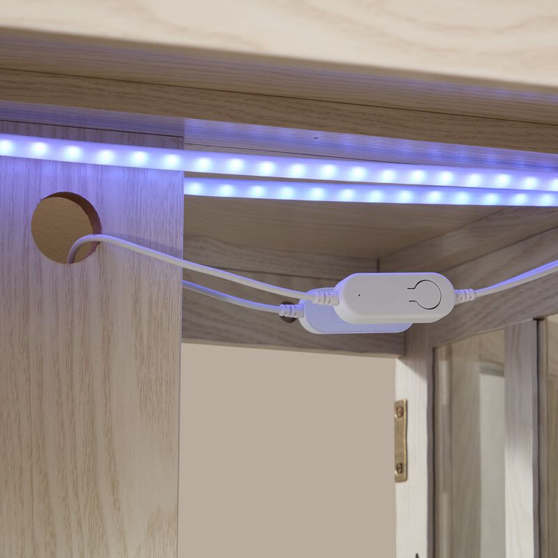 Cimmod RGB LED Lighted Display Cabinet image number 6