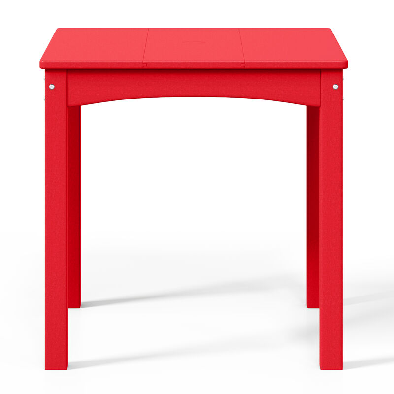 WestinTrends Kids 24" Wide HDPE Plastic Childrens Square Dinner Table image number 3