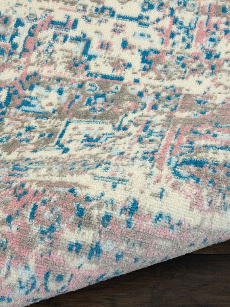 Grafix GRF14 Ivory/Pink 7' x 10' Rug