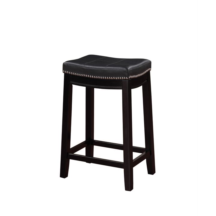Linon Claridge Black Counter Stool