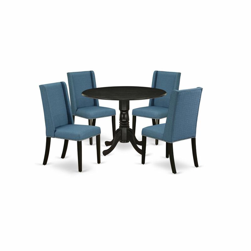 Dining Room Set Wirebrushed Black