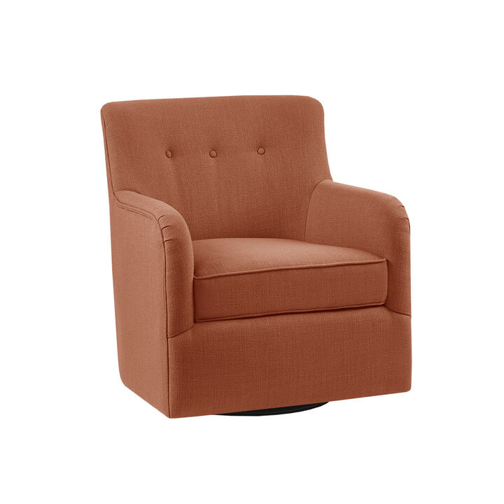 Gracie Mills Nathen Upholstered Swivel Chair