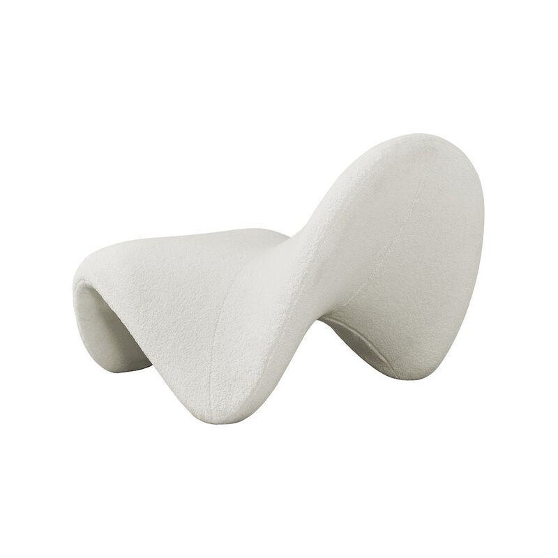 Meridian Furniture Theodore Cream Fur Accent Chair