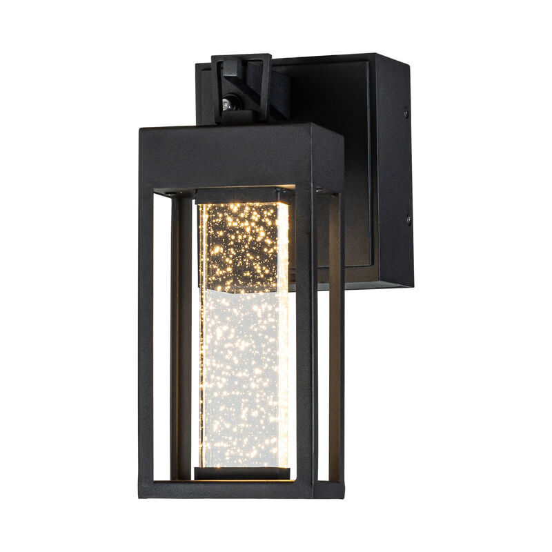 Dusk to Dawn Outdoor Wall Light with 2 GFCI Outlets, 11.4&rdquo; Waterproof Exterior Lighting Fixture Wall Mount Outside Light for House image number 0