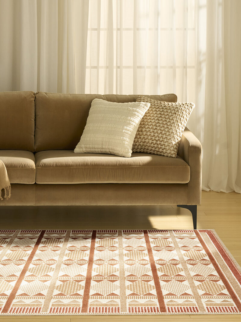 Nordic NRC06 Rust 4' x 6' Rug