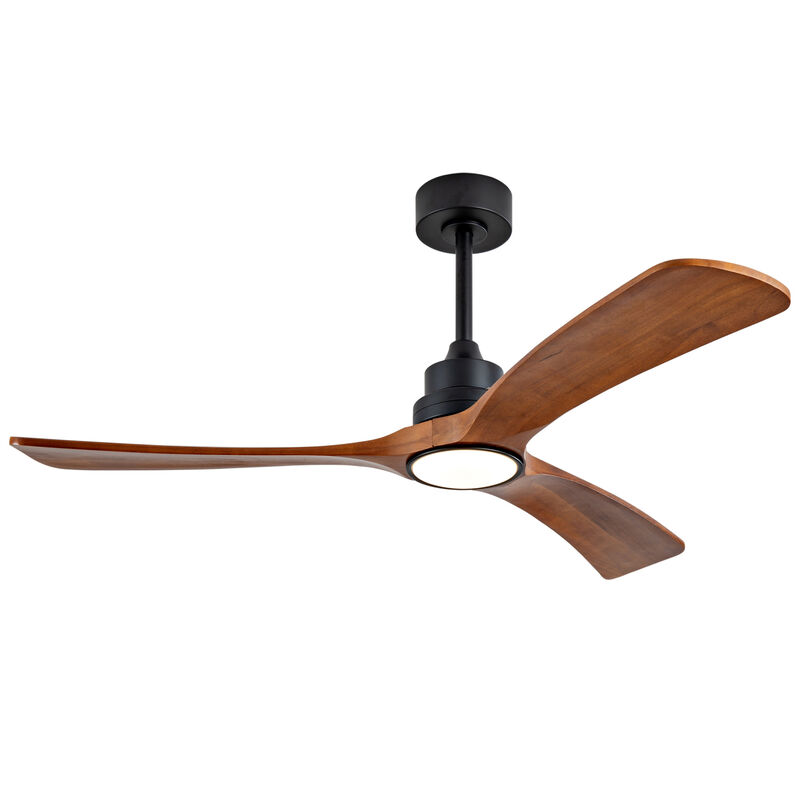 52" Indoor Ceiling Fan with 3 Solid Wood Blades image number 8