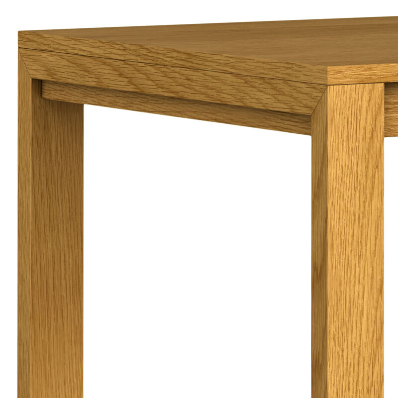 Wilson 60 inch x 36 inch Rectangle Transitional Dining Table in Oak Veneer