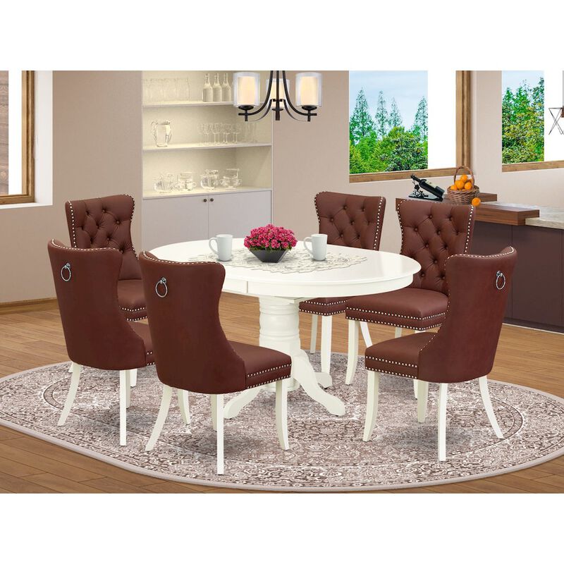 7 Piece Modern Dining Table Set