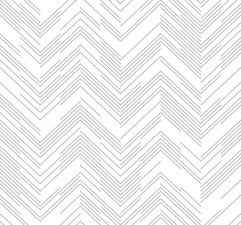 Polished Chevron White & Silver Wallpaper