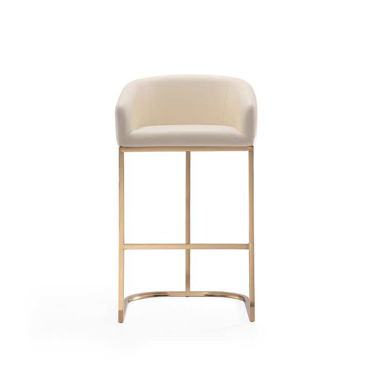 Louvre Cream Bar Stools (Set of 3)