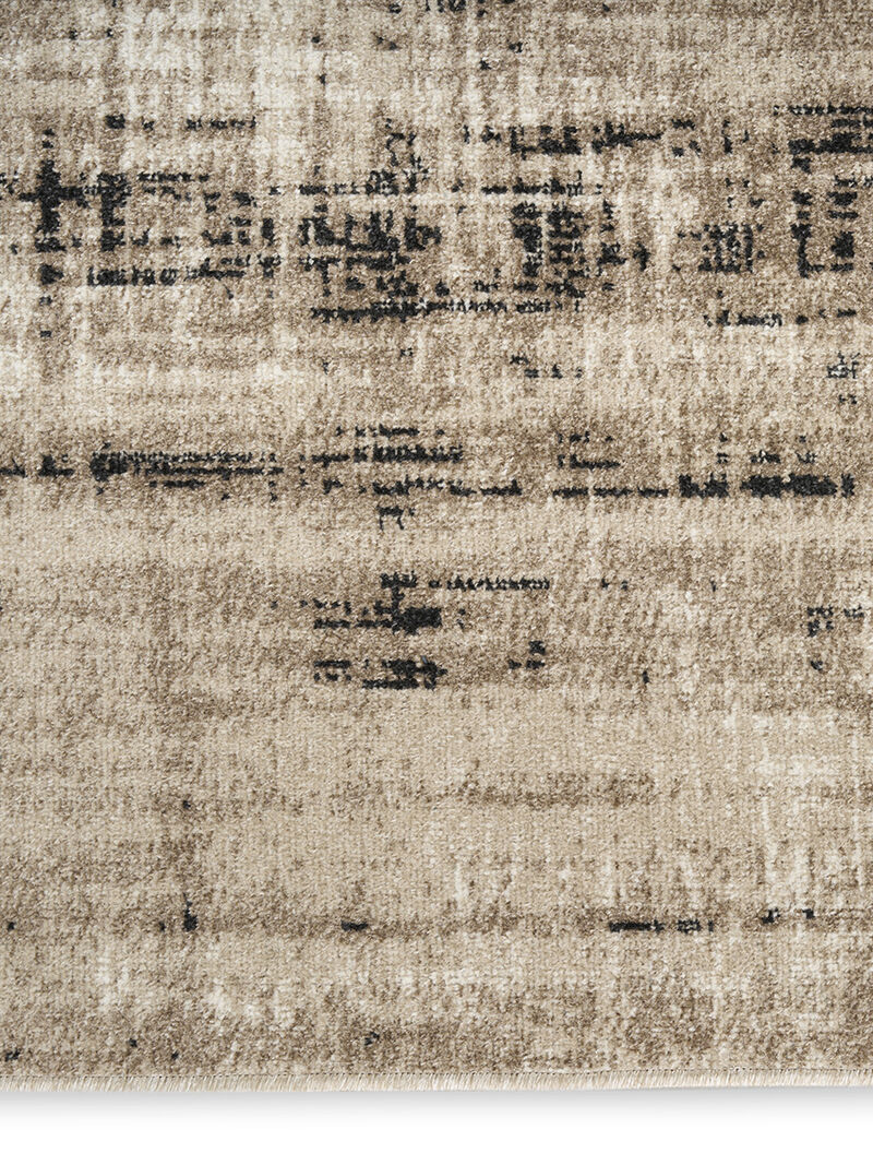 Washable Decor WSD08 Ivory/Mocha 6'7" x 9' Rug