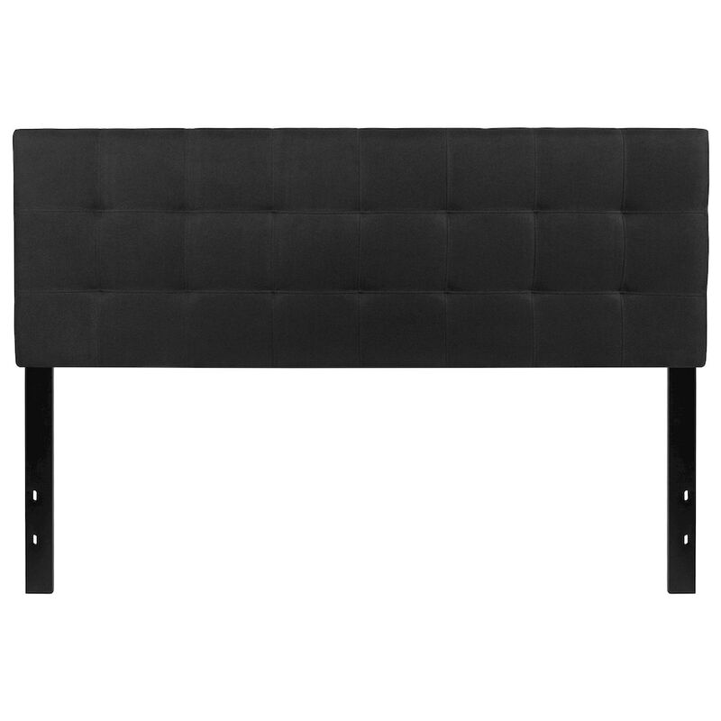 Flash Furniture Tufted Upholstered Queen Size Headboard in Black Fabric image number 3