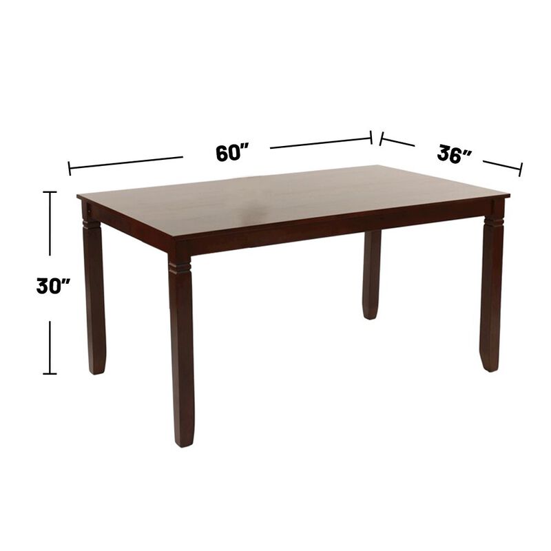 Simple Relax Galliano 7 Piece Espresso Finish Dining Set image number 2