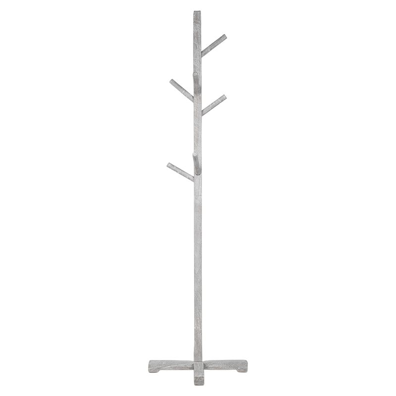 Hiya Freestanding Hat, Coat Rack, 8 Branch Hooks, Teakwood image number 0