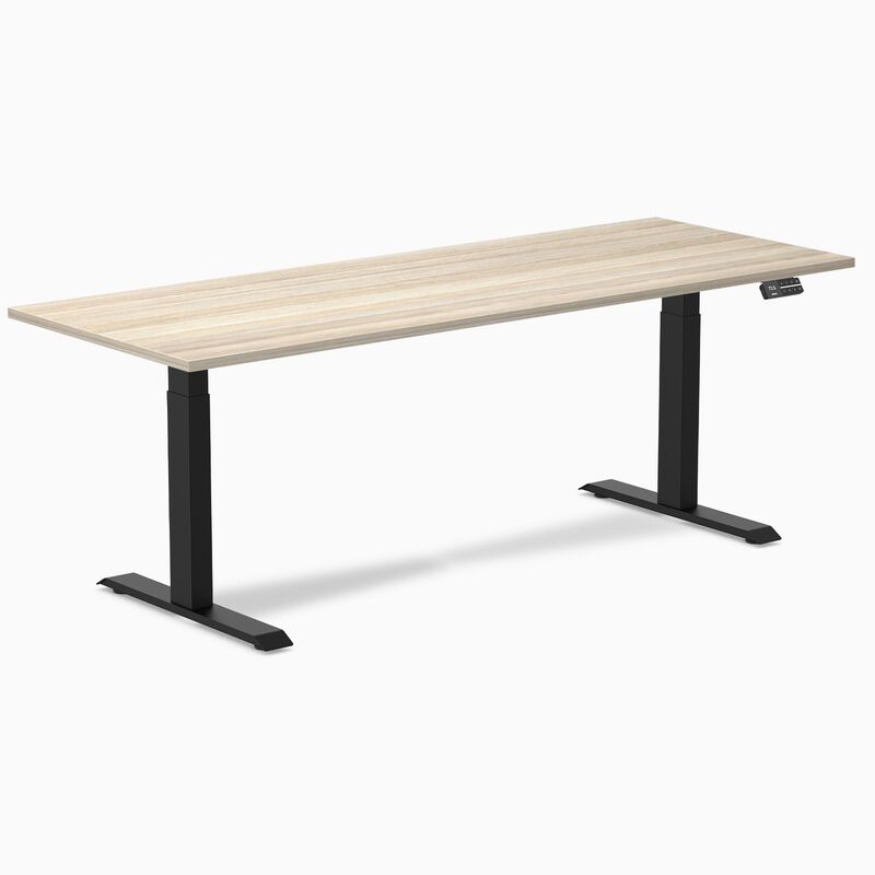Desky Dual Laminate Sit Stand Desk image number 0