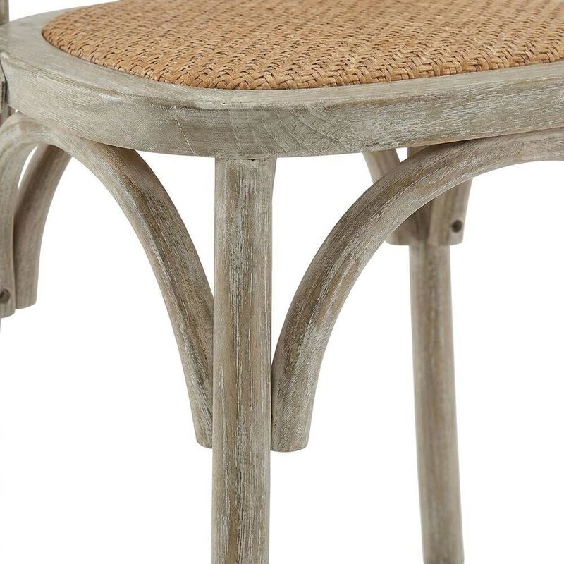 Wooden Dining Side Chairs for Dining Room, Natural, Set of 4 image number 7