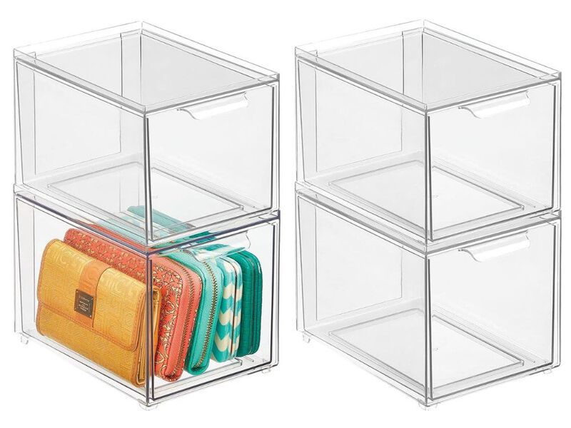 Shoe Rack Clear Storage Box Drawer Sturdy Plastic Storage Box image number 0
