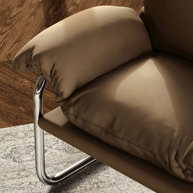 Ansel Performance Velvet Accent Chair image number 8