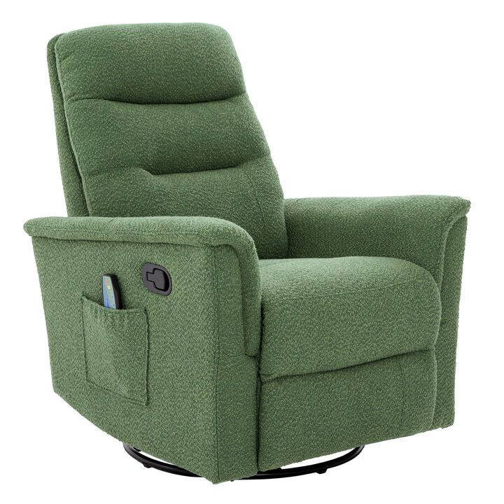 Merax Manual Massage Recliner Chair with 270&deg; Swivel & Rocking Function Recliners