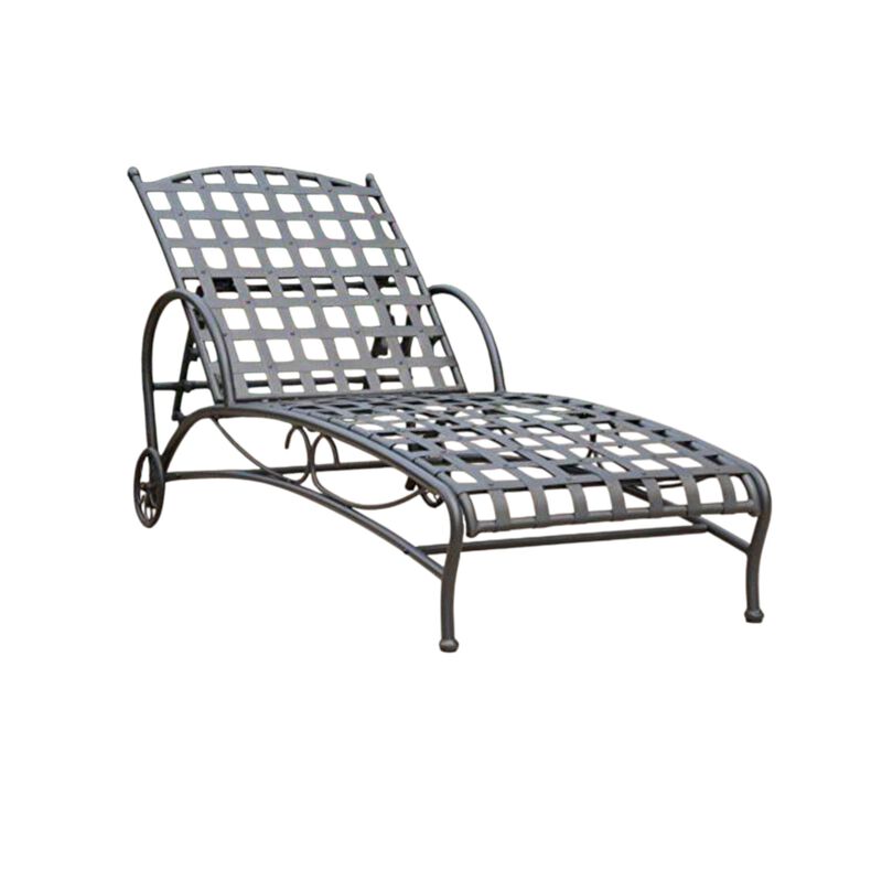 Santa Fe Nailhead Single Multi Position Chaise Lounge