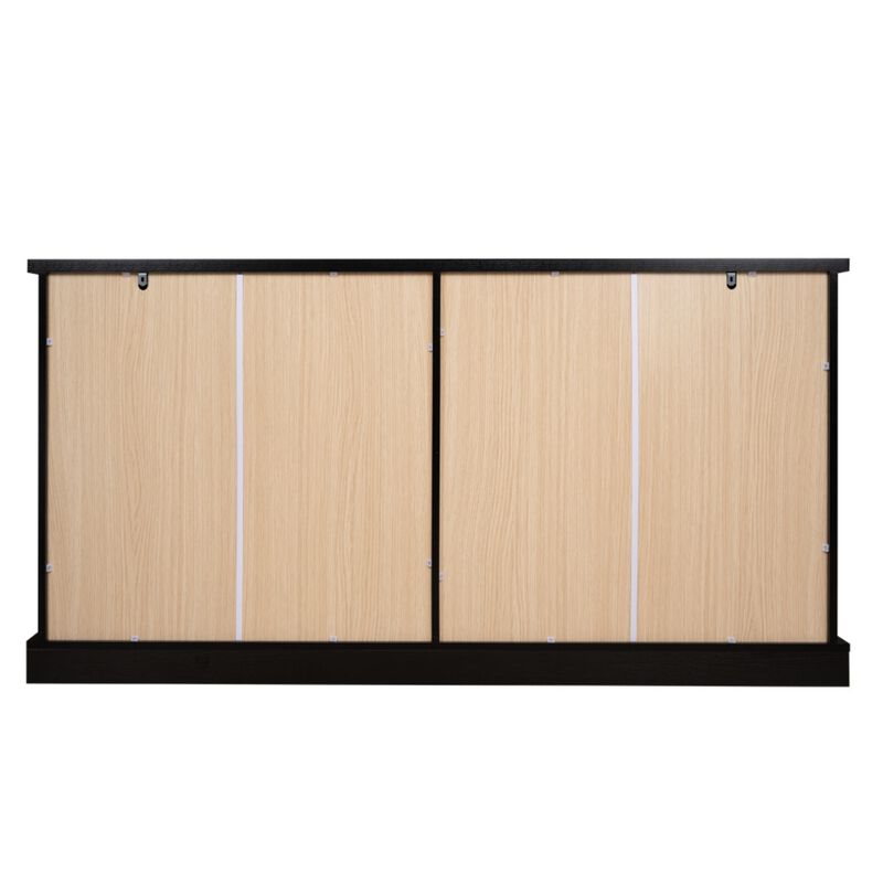 Semkit Farmhouse Arched Glass Door Sideboard Cabinet image number 8