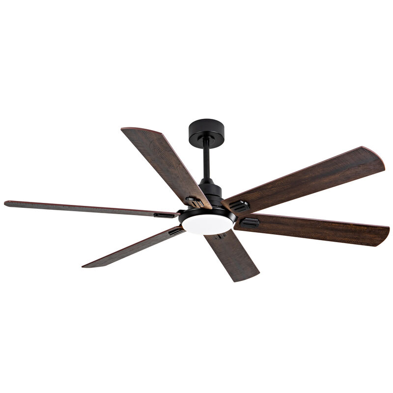 ELEMENT ACE Smart 60-Inch Indoor/Outdoor Ceiling Fan with Dimmable LED Light, Reversible Blades, Remote Control, Quiet 6-Speed DC Motor for Large Living Spaces & Covered Patios image number 8