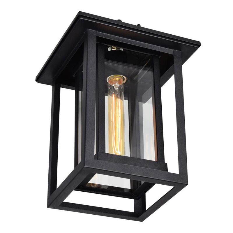 CWI Lighting Winfield 1 Light Black Outdoor Hanging Light