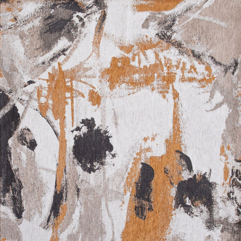 HomeRoots Round Abstract Non Skid Area Rug image number 3